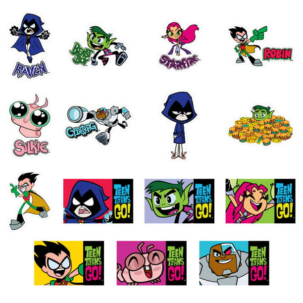 Teen Titans Logo Vinyl Sticker Decal home laptop choose size and color 